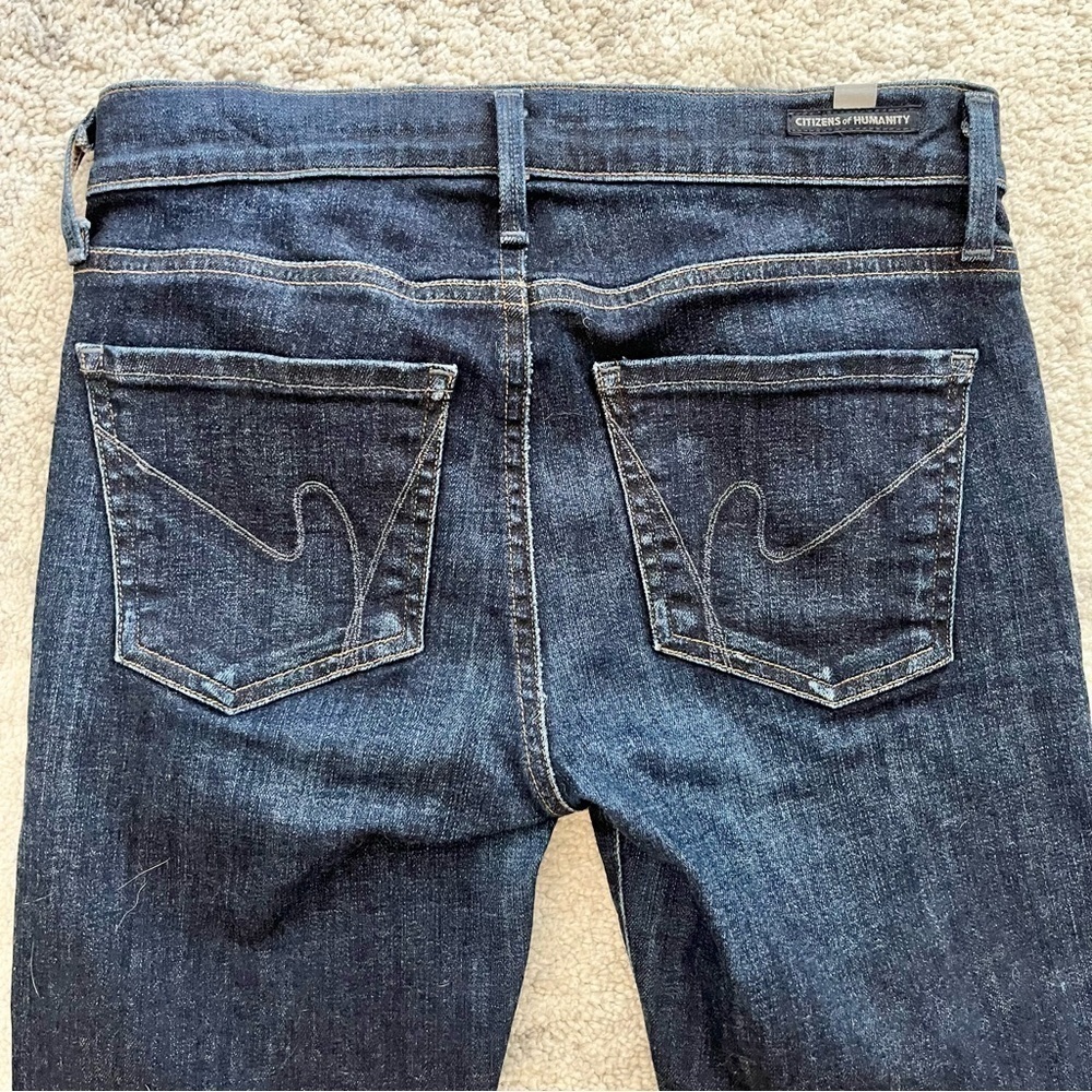 Citizens of Humanity Slim Fit Stretch Jeans-Dark Wash Blue-Women US Size 26 - Picture 7 of 15